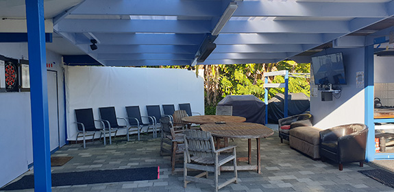 outdoor socialising area